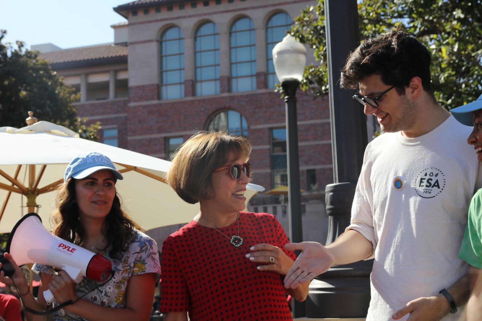 President Folt at Protest