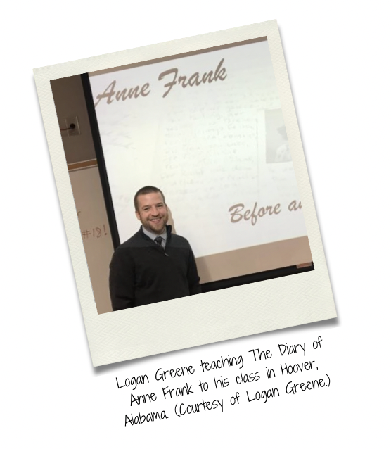 Logan Greene teaching about the Holocaust